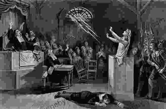 A Depiction Of The Salem Courtroom During One Of The Witch Trials. The Witchcraft Of Salem Village (Landmark Books)