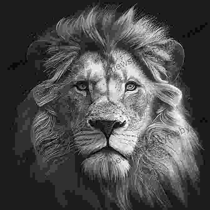 A Majestic Lion Drawing Animals Drawn With Simple Shapes: Adorable Animals Drawing Ideas For Children