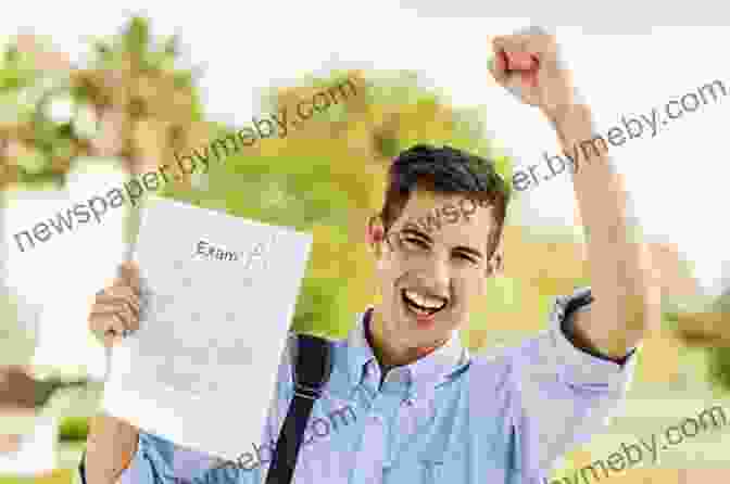 A Student Celebrating Exam Success With A Raised Fist And A Smile On Their Face, Surrounded By Books And Study Materials Yes You Can: Ace Your Exams Without Losing Your Mind