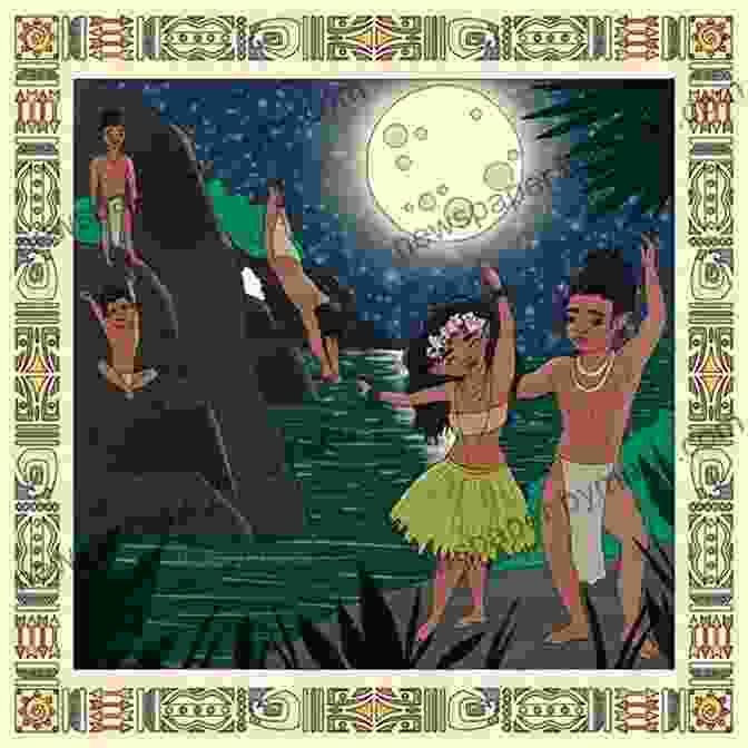 An Illustration Depicting The Menehune Using Their Magic To Create A Lush Garden, Surrounded By Vibrant Flowers And Lush Greenery. Tales Of The Menehune And Other Legends Of Hawai I