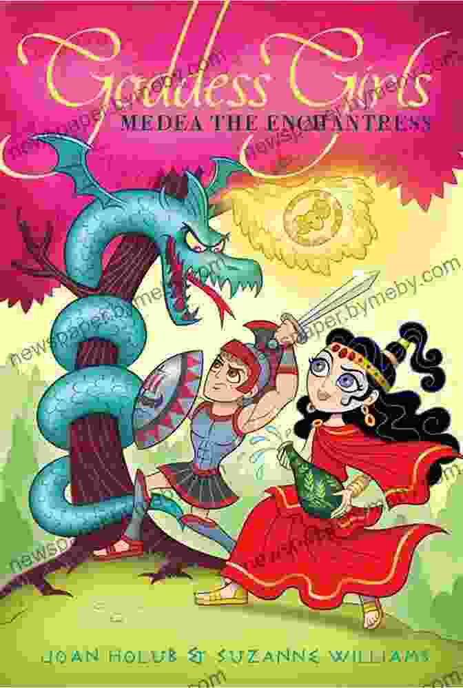 Book Cover Of Medea The Enchantress: Goddess Girls 23, Showing A Fierce And Beautiful Woman With Flowing Hair And Magical Powers. Medea The Enchantress (Goddess Girls 23)