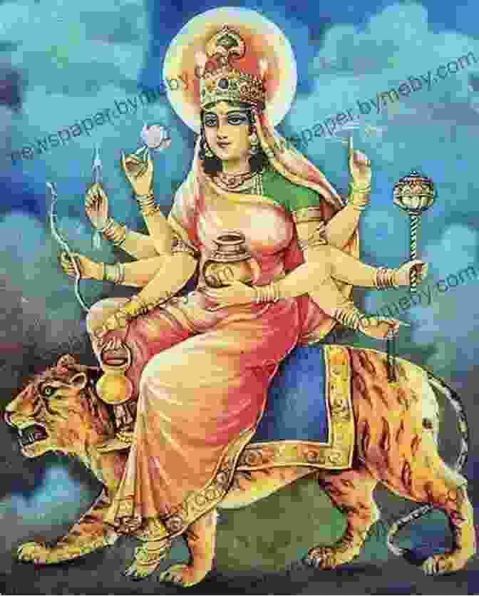 Chandraghanta, The Bell Shaped One, Adorned With A Crescent Moon On Her Forehead, Represents Courage And Fearlessness. Nava Durga: The Nine Forms Of The Goddess