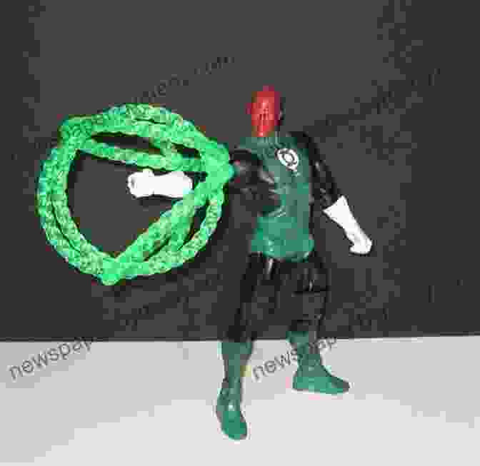 Green Lantern Origami Model With Emerald Energy Construct DC Super Heroes Origami John Montroll