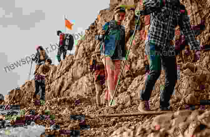 Group Of Hikers Traversing A Rugged Mountain Trail, Representing The Camaraderie And Support Found Among Those Who Embrace Life's Adventures. A Life On The Edge: Memoirs Of Everest And Beyond Anniversary Edition