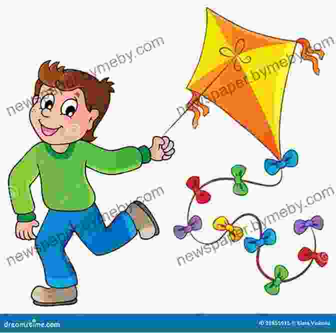 Illustration Of A Young Boy Running With A Kite In Hand Three Classic Franklin Stories Volume Five: Franklin S New Friend Franklin S Bad Day And Franklin Has A Sleepover