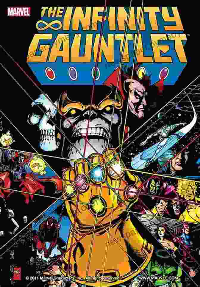 Infinity Gauntlet Comic Book Cover Art Infinity Gauntlet Jim Starlin