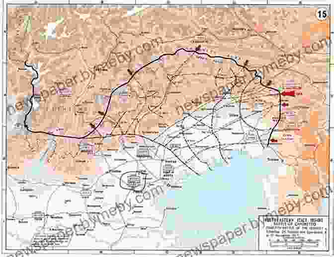 Map Of The Italian Front During World War I Caporetto And The Isonzo Campaign: The Italian Front 1915 1918