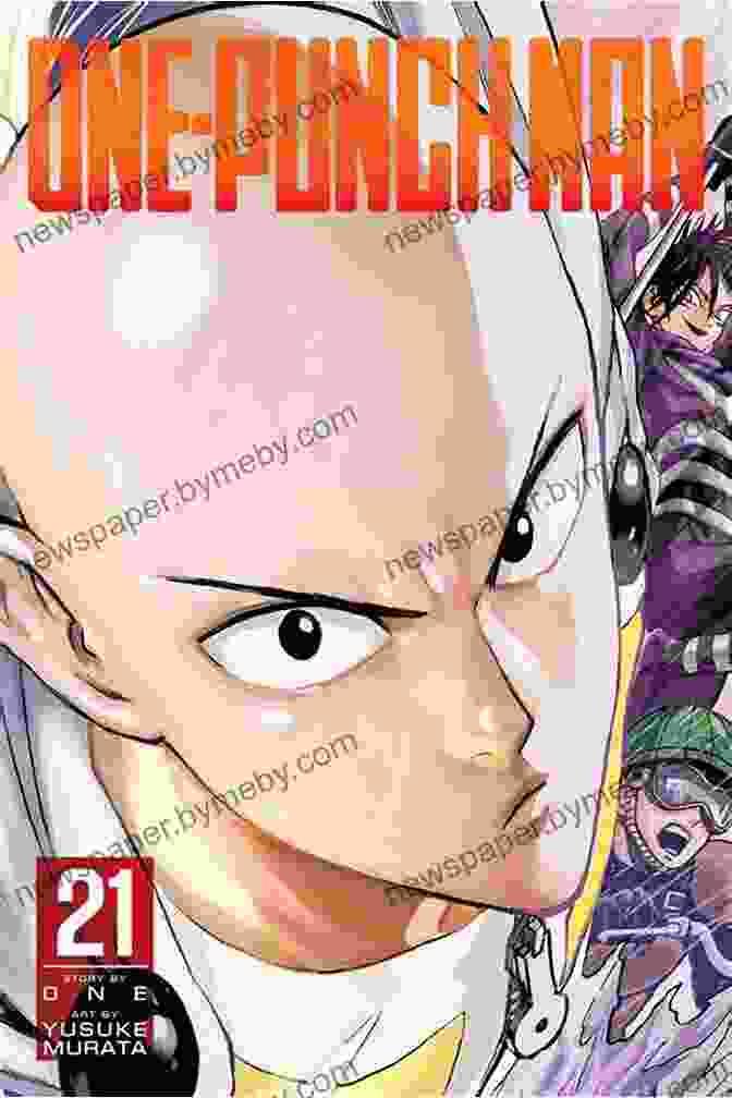 One Punch Man Vol 21: In An Instant Cover Art Featuring Saitama In A Dynamic Pose, Ready For Action. One Punch Man Vol 21: In An Instant