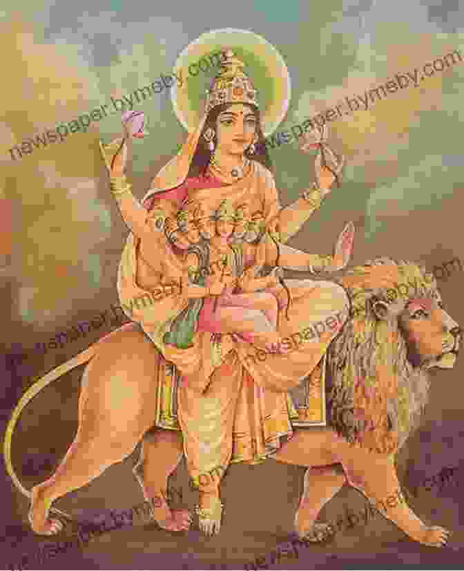 Skandamata, The Mother Of Skanda, Seated On A Lion, Represents Love, Compassion, And Protection. Nava Durga: The Nine Forms Of The Goddess