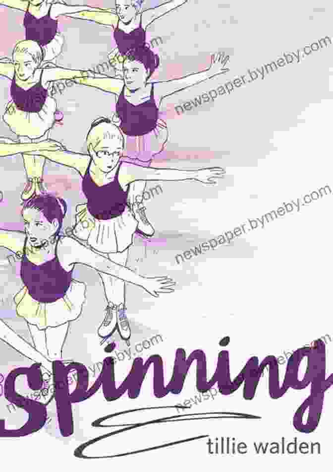 Spinning Book Cover Featuring A Figure Skater In Motion Spinning Tillie Walden