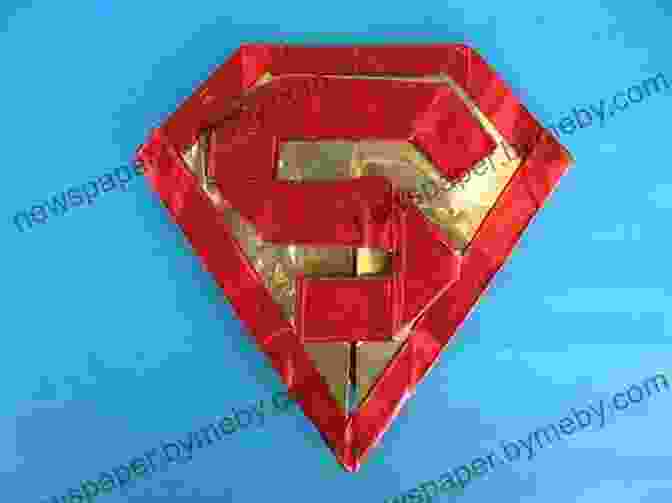 Superman Origami Model Soaring With Red Cape DC Super Heroes Origami John Montroll