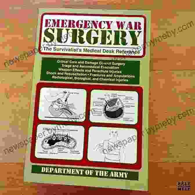 The Survivalist Medical Desk Reference Book Cover, Featuring A Close Up Of A Hand Holding A Medical Kit In A Wilderness Setting Emergency War Surgery: The Survivalist S Medical Desk Reference